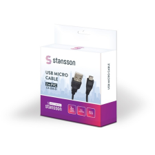 STANSSON 2m usb micro kábel cs-206-d kábel és adapter