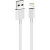 STANSSON CA-161 USB-A apa - Lightning apa Adat és töltőkábel - Fehér (2m) (CA-161)