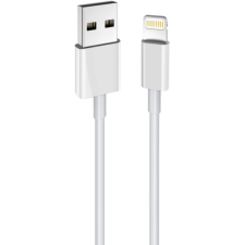 STANSSON CA-161 USB-A apa - Lightning apa Adat és töltőkábel - Fehér (2m) (CA-161) kábel és adapter