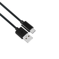 STANSSON CZ-239-D USB-A apa - USB-C apa 2.0 Adat és töltőkábel - Fekete (2m) (CZ-239-D) kábel és adapter