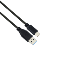 STANSSON CZ-257-D USB-A apa - USB-C apa 3.2 Adat és töltőkábel - Fekete (2m) kábel és adapter