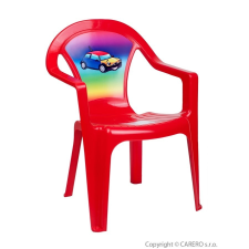 STAR PLUS Gyerek kerti bútor- műanyag szék piros autó bútor