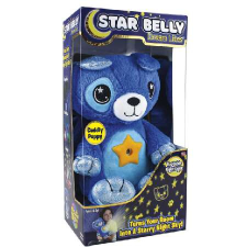  StarBelly világító plüss Maci MS-380 #kék plüssfigura