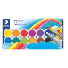 STARBUCKS STAEDTLER Vízfesték, 12 darabos, STAEDTLER "Noris Club" ecset, festék