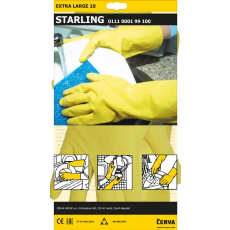  STARLING háztartási latex kesztyű 8/M