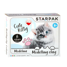 Starpak Cicás színes gyurma - 6 színű - Cute Kitty gyurma