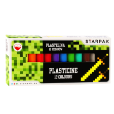 Starpak Game Pixel gyurma - 12 színű gyurma