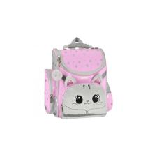 Starpak Kitty Plus cicás ergonomikus iskolatáska, hátizsák - szürke, pink (550844) iskolatáska