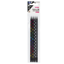 Starpak Star HB grafit ceruza radírral - 4 db-os ceruza