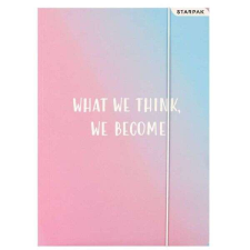 Starpak Színátmenetes gumis mappa A4 - What we think we become - Starpak mappa