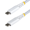 Startech - 15 cm-es fehér USB-C töltőkábel, 60 W (3 A) PD - USB2CC15CMNCBRWH