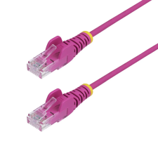 Startech - 25 cm-es rózsaszín vékony CAT6 Ethernet kábel - N6PAT25CMPKS kábel és adapter