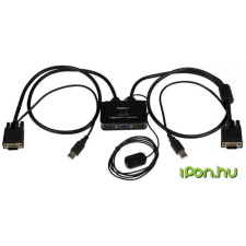 Startech 2 Port USB VGA Cable KVM Switch kábel és adapter