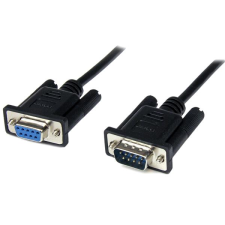Startech 2M BLACK DB9 NULL MODEM CABLE kábel és adapter
