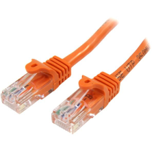 Startech 45PAT5MOR UTP CAT5e Patch kábel 5m Narancs kábel és adapter