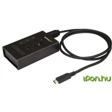 Startech 4-Port USB-C Hub - Metal - USB-C to 3x USB-A and 1x USB-C - USB 3.0 hub és switch