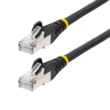 Startech - 50 cm-es CAT6a Ethernet kábel - NLBK-50C-CAT6A-PATCH kábel és adapter