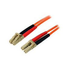 Startech 50FIBLCLC2 optikai patch kábel LC Duplex MM 2m - Narancssárga kábel és adapter