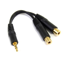 Startech 6IN STEREO AUDIO SPLITTER CABLE kábel és adapter