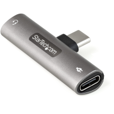 Startech CDP235APDM USB-C apa - 3.5mm Jack / USB-C anya Adapter kábel és adapter