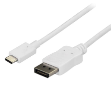 Startech CDP2DPMM1MW USB-C - DisplayPort (apa - apa) kábel 1m - Fehér kábel és adapter