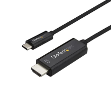 Startech CDP2HD1MBNL USB-C - HDMI (apa - apa) kábel 1m - Fekete kábel és adapter