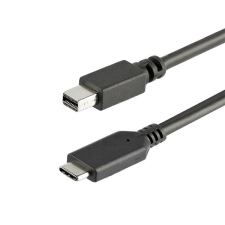 Startech CDP2MDPMM1MB USB-C - Mini DisplayPort (apa - apa) kábel 1m - Fekete kábel és adapter