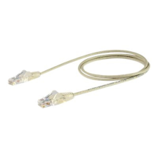 Startech .com 0.5 m CAT6 Cable - Slim CAT6 Patch Cord - Grey - Snagless RJ45 Connectors - Gigabit Ethernet Cable - 28 AWG (N6PAT50CMGRS) - patch cable - 50 cm - gray (N6PAT50CMGRS) - UTP kábel és adapter