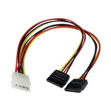 Startech .com 12in LP4 to 2x SATA Power Y Cable Adapter - Molex to to Dual SATA Power Adapter Splitter - power adapter (PYO2LP4SATA) kábel és adapter