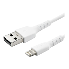 Startech .com 2m USB A to Lightning Cable - Durable Rugged White iPhone iPad Charge & Sync Charger Cord w/Aramid Fiber Apple MFI Certified - Lightning cable - Lightning / USB - 2 m (RUSBLTMM2M) kábel és adapter