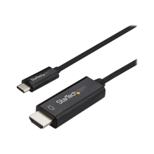 Startech .com 3ft (1m) USB C to HDMI Cable - 4K 60Hz USB Type C DP Alt Mode to HDMI 2.0 Video Display Adapter Cable - Works w/Thunderbolt 3 - external video adapter - VL100 - black (CDP2HD1MBNL) kábel és adapter