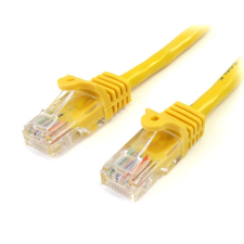 Startech .com 45PAT3MYL hálózati kábel Sárga 3 M Cat5e U/UTP (UTP) (45PAT3MYL) kábel és adapter