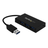 Startech .com 4 Port USB 3.0 Hub - USB Type-A to 1x USB-C & 3x USB-A SuperSpeed 5Gbps - USB Bus Powered - Portable/Laptop USB 3.1 Gen 1 Hub (HB30A3A1CFB) - hub - 4 ports (HB30A3A1CFB)