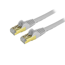 Startech .com 6ASPAT1MGR hálózati kábel Szürke 1 M Cat6a U/FTP (STP) (6ASPAT1MGR) kábel és adapter