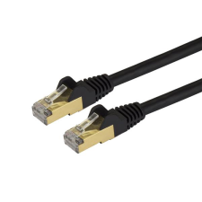 Startech .com 6ASPAT2MBK hálózati kábel Fekete 2 M Cat6a U/FTP (STP) (6ASPAT2MBK) kábel és adapter