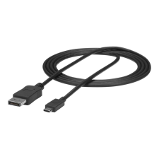 Startech .com 6ft/1.8m USB C to DisplayPort 1.2 Cable 4K 60Hz - USB Type-C to DP Video Adapter Monitor Cable HBR2 - TB3 Compatible - Black - external video adapter - STM32F072CBU6 - black (CDP2DPMM6B) kábel és adapter