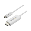 Startech .com CDP2HD1MWNL video átalakító kábel 1 M USB C-típus HDMI A-típus (Standard) Fehér (CDP2HD1MWNL)