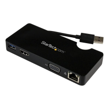 Startech .com notebook mini docking station Universal USB 3.0 (USB3SMDOCKHV) laptop kellék