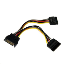 Startech .com SATA -> 2 db SATA tápkábel fekete (PYO2SATA) (PYO2SATA) kábel és adapter