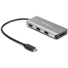 StarTech com StarTech.com 3 portos  USB HUB / memóriakártyaolvasó (HB31C3ASDMB) (HB31C3ASDMB) hub és switch