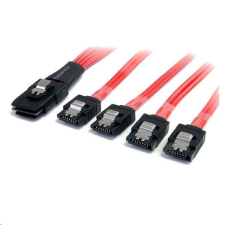 StarTech com StarTech.com SAS -&gt; 4x SATA kábel piros (SAS8087S4100) kábel és adapter