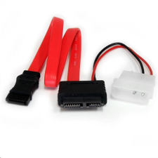 StarTech com StarTech.com SATA -> SATA + MOLEX kábel piros (SLSATAF12) (SLSATAF12) kábel és adapter