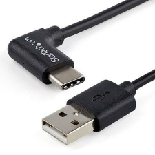 StarTech com Startech.com USB-A - USB Type-C (hajlított) adat- és töltőkábel 1m fekete (USB2AC1MR) kábel és adapter