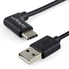 StarTech com Startech.com USB-A - USB Type-C (hajlított) adat- és töltőkábel 1m fekete (USB2AC1MR) (USB2AC1MR) kábel és adapter