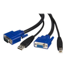 Startech .com SVUSB2N1_6 KVM kábel Fekete 1,8 M (SVUSB2N1_6) kábel és adapter
