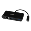 Startech .com USB C to Ethernet Adapter - 3 Port - with Power Delivery (USB PD) - Power Pass Through Charging - USB C Adapter (US1GC303APD) - network adapter - USB-C - Gigabit Ethernet (US1GC303APD)