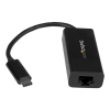 Startech .com USB C to Gigabit Ethernet Adapter - Black - USB 3.1 to RJ45 LAN Network Adapter - USB Type C to Ethernet (US1GC30B) - network adapter - USB-C - Gigabit Ethernet (US1GC30B)