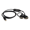Startech .com USB to Serial Adapter - 2 Port - COM Port Retention - FTDI - USB to RS232 Adapter Cable - USB to Serial Converter (ICUSB2322F) - serial adapter - USB - RS-232 x 2 (ICUSB2322F)