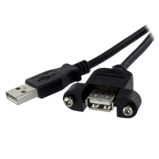 Startech .com USBPNLAFAM1 USB kábel 0,3 M USB 2.0 USB A Fekete (USBPNLAFAM1) kábel és adapter