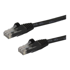 Startech .com UTP CAT6 Patch Kábel 0.5m fekete (N6PATC50CMBK) kábel és adapter